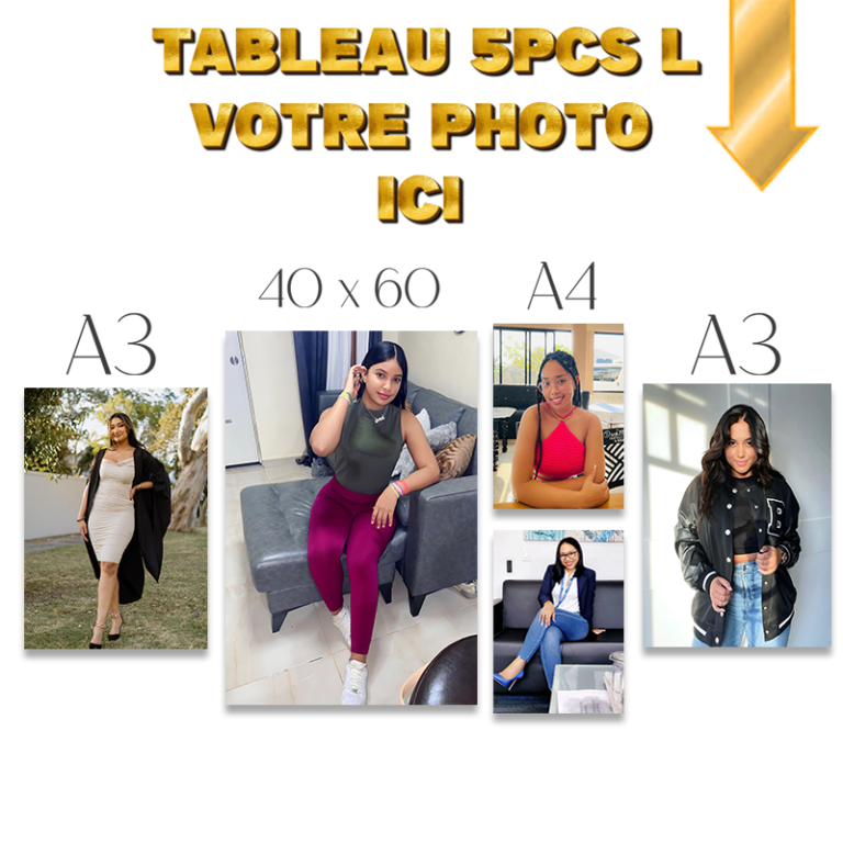Tableau 5 Pcs L Perso