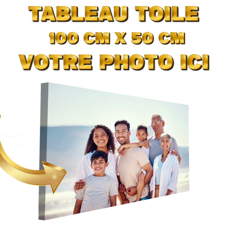 Tableau Toile perso 100 cm x 50 cm