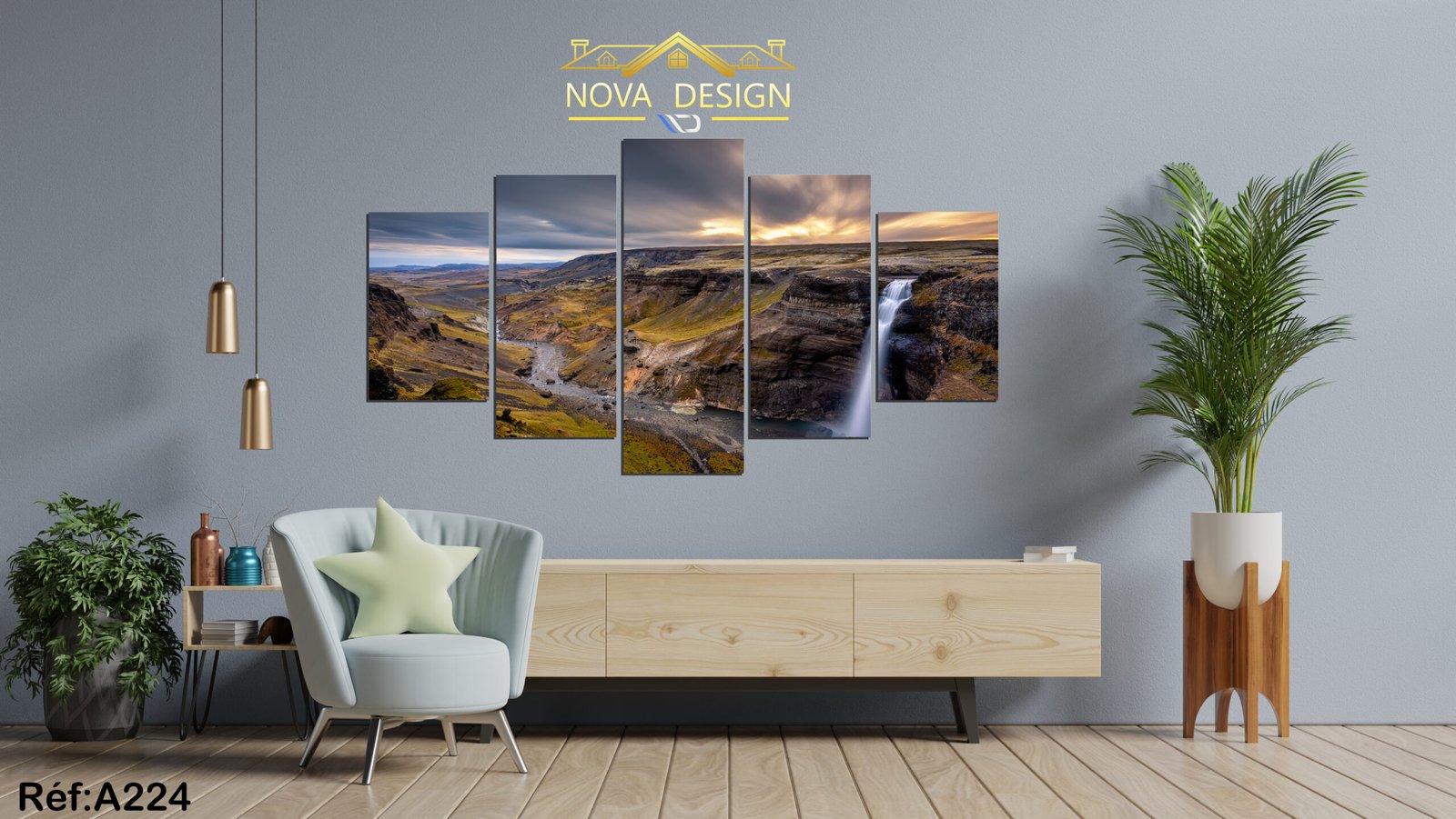 Tableau canvas 5 pièces — 5 pièces