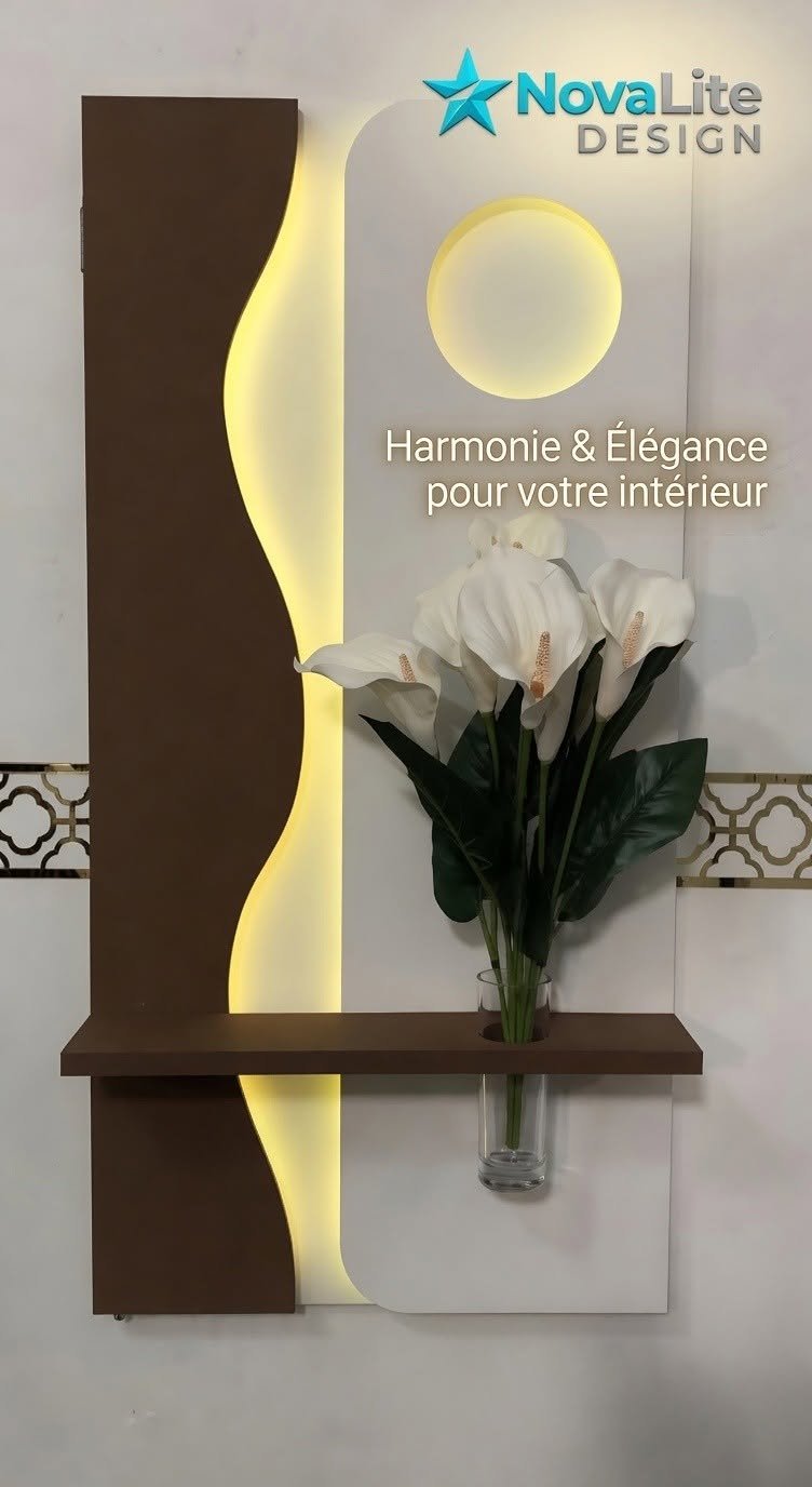 Tableau canvas lumineux fleurs pastel