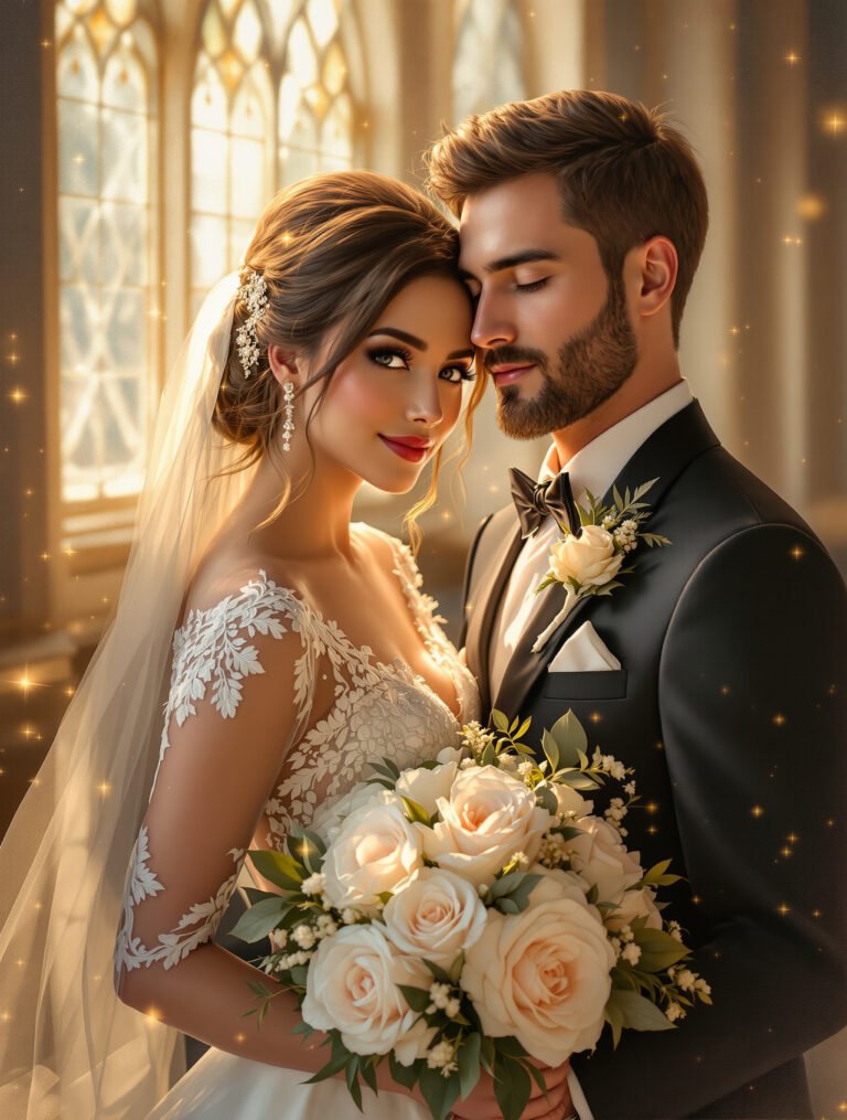 Effet Mariage — Peinture Huile Romantique