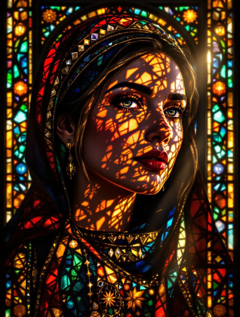 Effet Vitrail Cathédrale